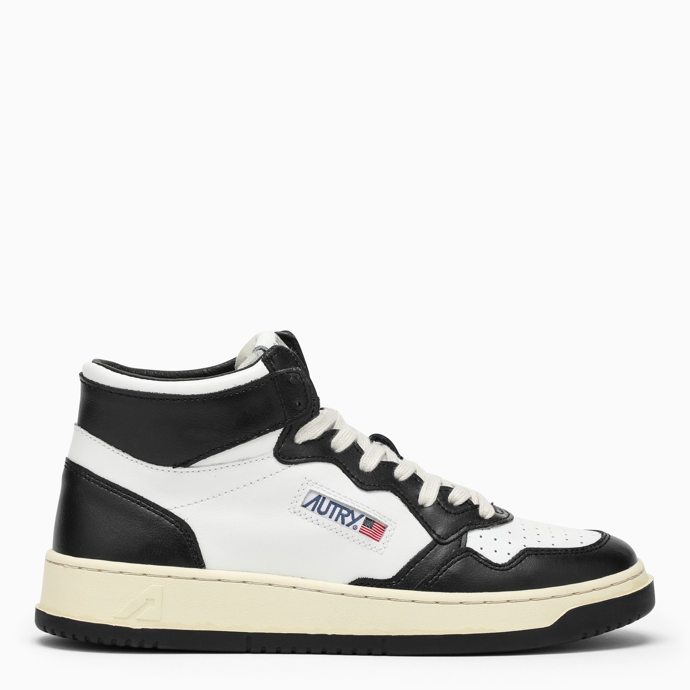 AUTRY White/black leather Medalist High sneakers TheDoubleF