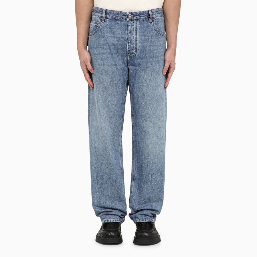 デニム・ジーパン BOTTEGA VENETA Women Denim Pants 38914010 824659 V5DV0 9247 Bottega Veneta Denim-Coated Leather Pants | Saks Fifth Avenue