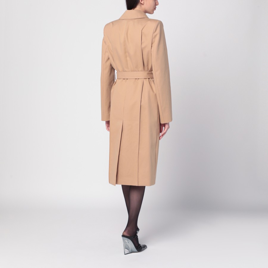 トレンチコート ALEXANDER MCQUEEN BEIGE TRENCH COAT WITH BELT Trench coat Alexander McQueen Beige size 42 IT in Cotton