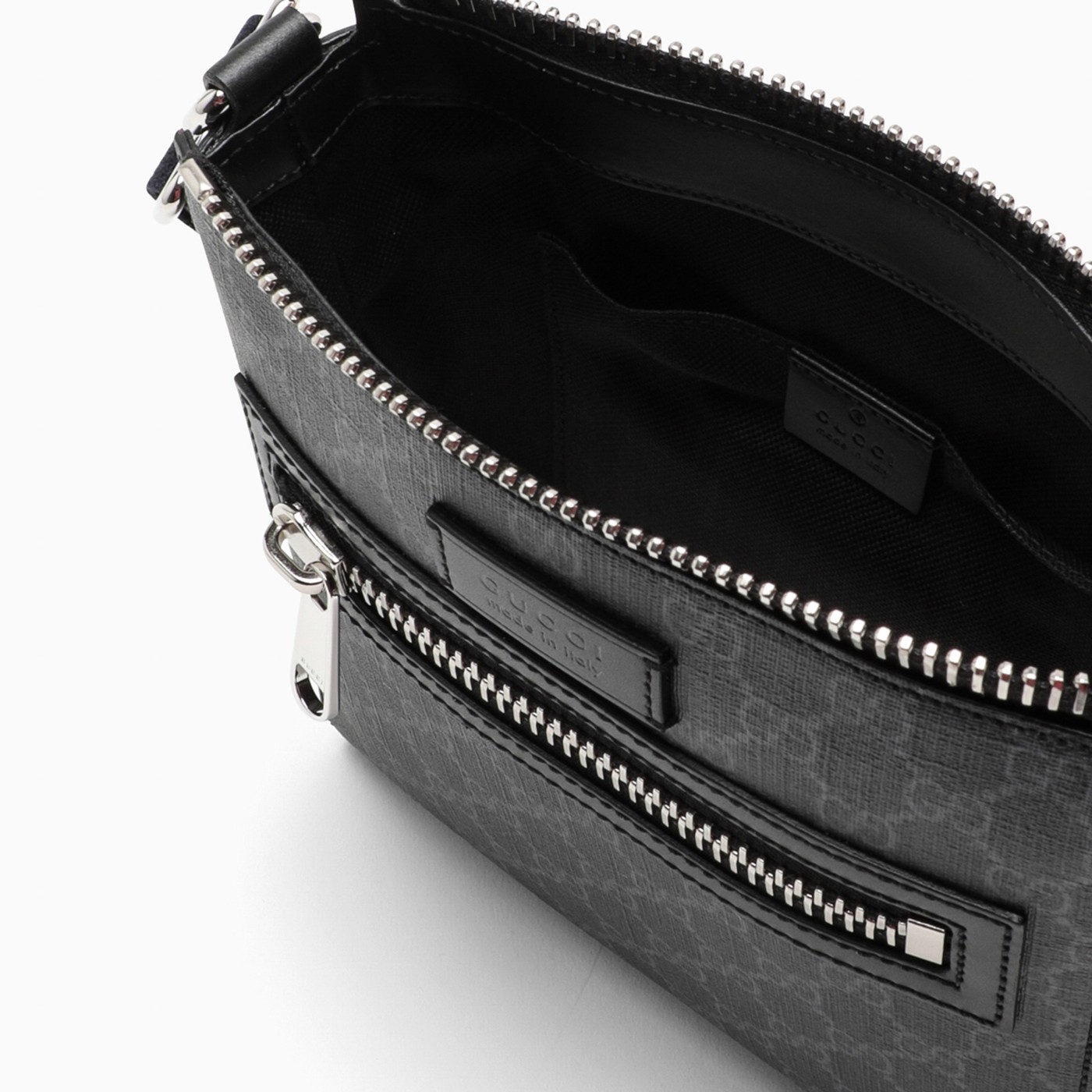 GUCCI Black Supreme GG fabric crossbody bag TheDoubleF