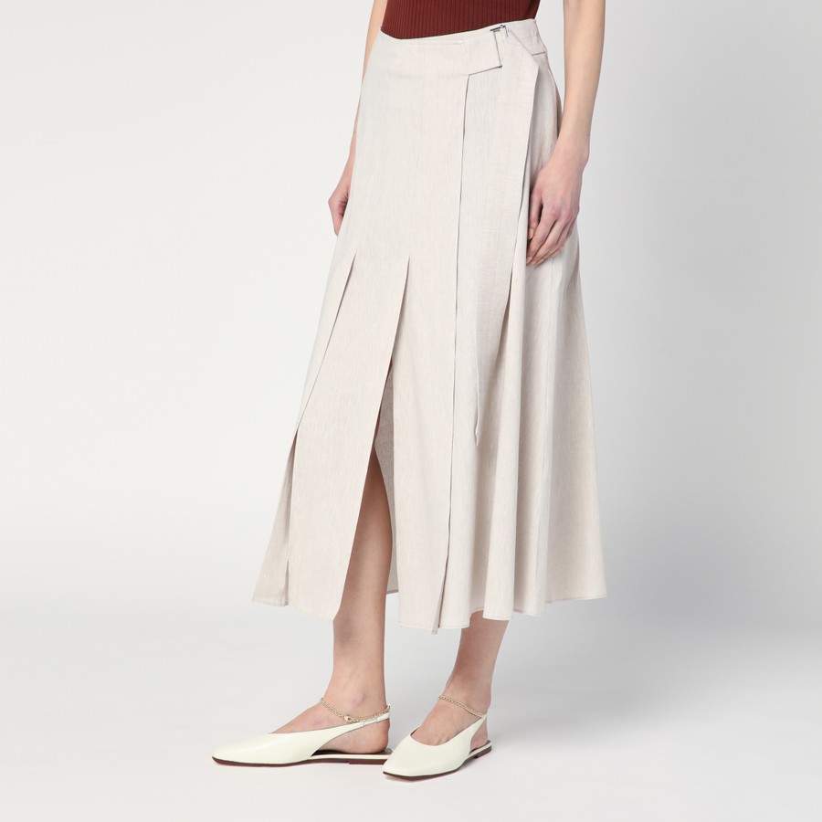 スカート DEPARTMENT 5 Women Skirts DG0422TS0176 Beige Women's 2024 Casual Maxi Long Skirt Solid Long Skirt at