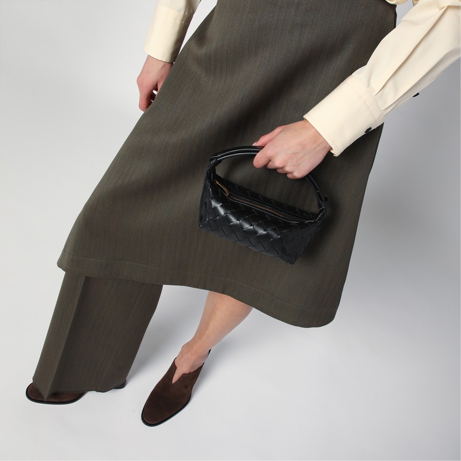 【国内発送関税込】【BOTTEGA VENETA】Wallace ミニバッグ Bottega Veneta Mini Wallace black bag | TheDoubleF