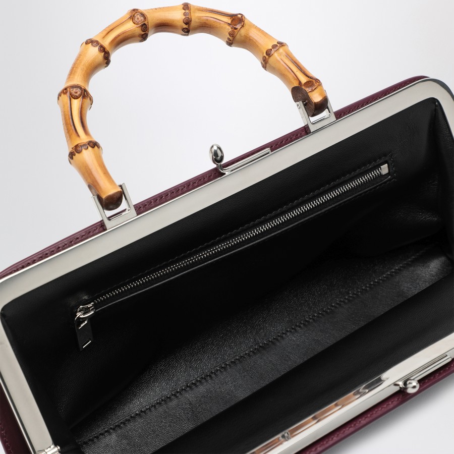 ショルダーバッグ・ポシェット JIL SANDER SMALL GOJI BAMBOO BAG IN BURGUNDY Jil Sander Small Goji Bamboo bag in burgundy | TheDoubleF