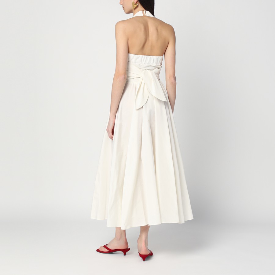 ワンピース PATOU IVORY DRESS WITH A BOW ON THE BACK Patou Ivory dress with a bow on the back – Lux Afrique Boutique