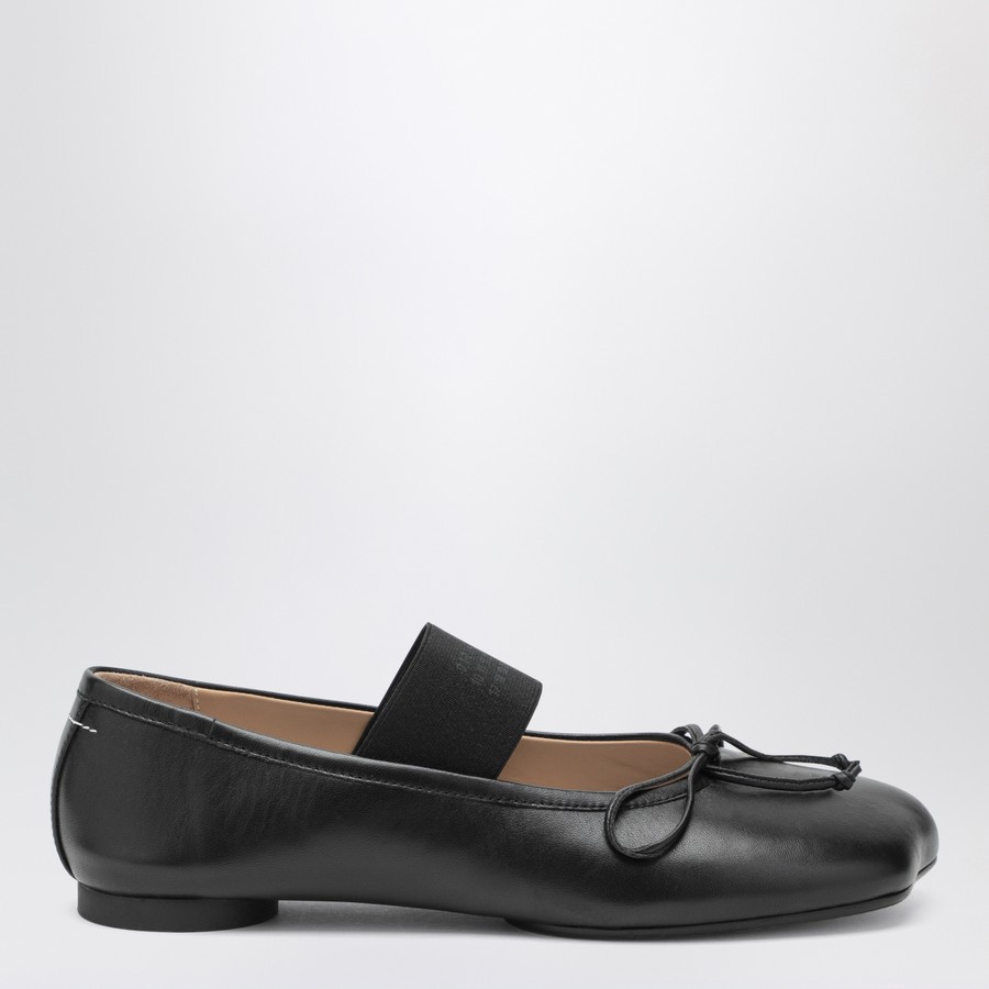 フラットシューズ MM6 Maison Margiela Flat Shoes MM6 Maison Margiela Anatomic Numeric black ballet flats