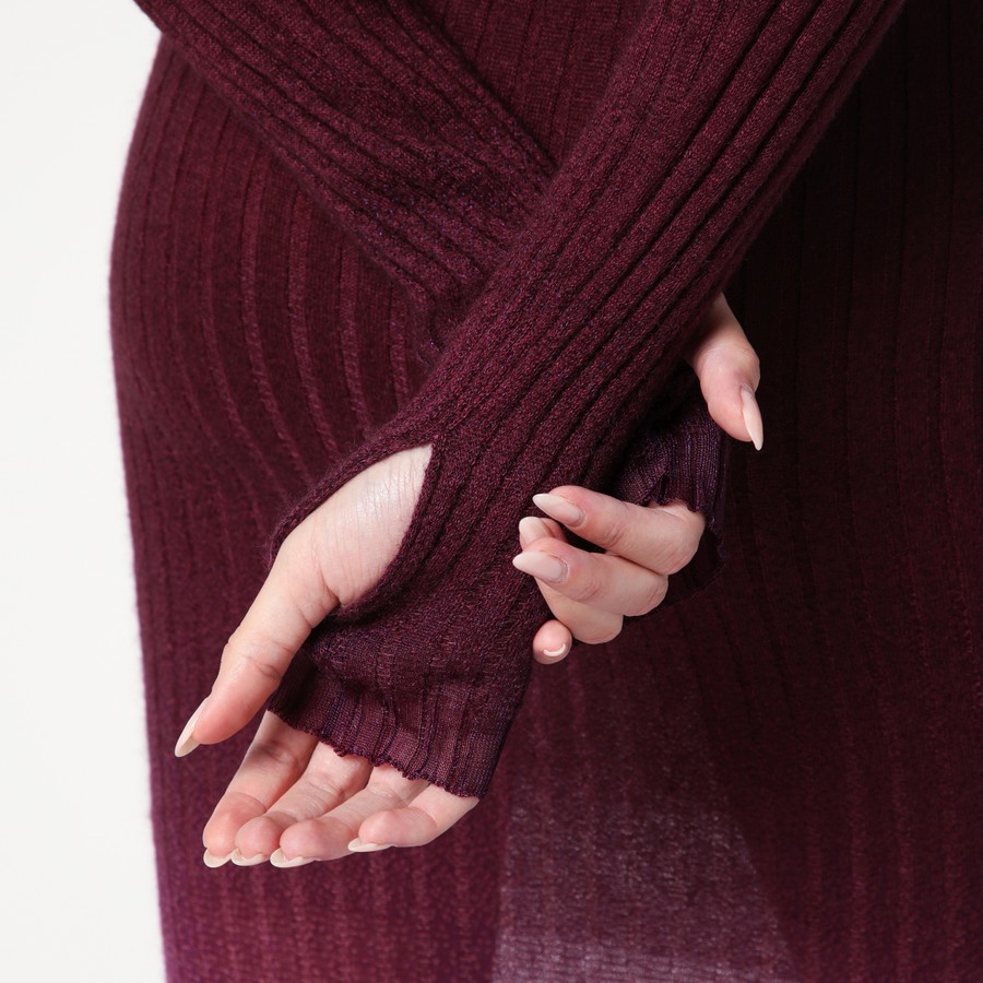 ワンピースその他 The Attico Purple/burgundy convertible dress in nylon blend THE ATTICO PURPLE/BURGUNDY CONVERTIBLE DRESS IN NYLON BLEND