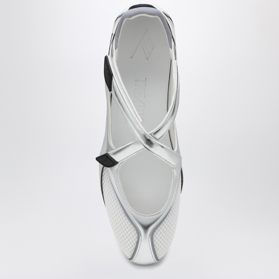 フラットシューズ THE ATTICO FW25 'Floor 01' ballet flats (250WSH00871 100) Floor 01'' ballerina flat silver for Women | THE ATTICO®