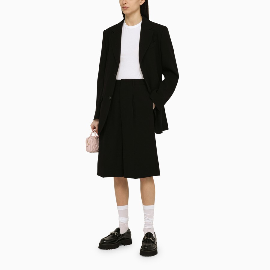 スーツ AMI Women Suit Jackets FBV303WV0039 001 Black Ami Paris Black single-breasted jacket in wool | TheDoubleF