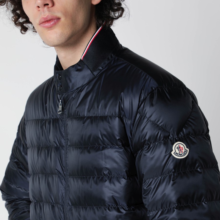 【Riin】モンクレール Moncler Rigel short padded jacket in navy blue | TheDoubleF