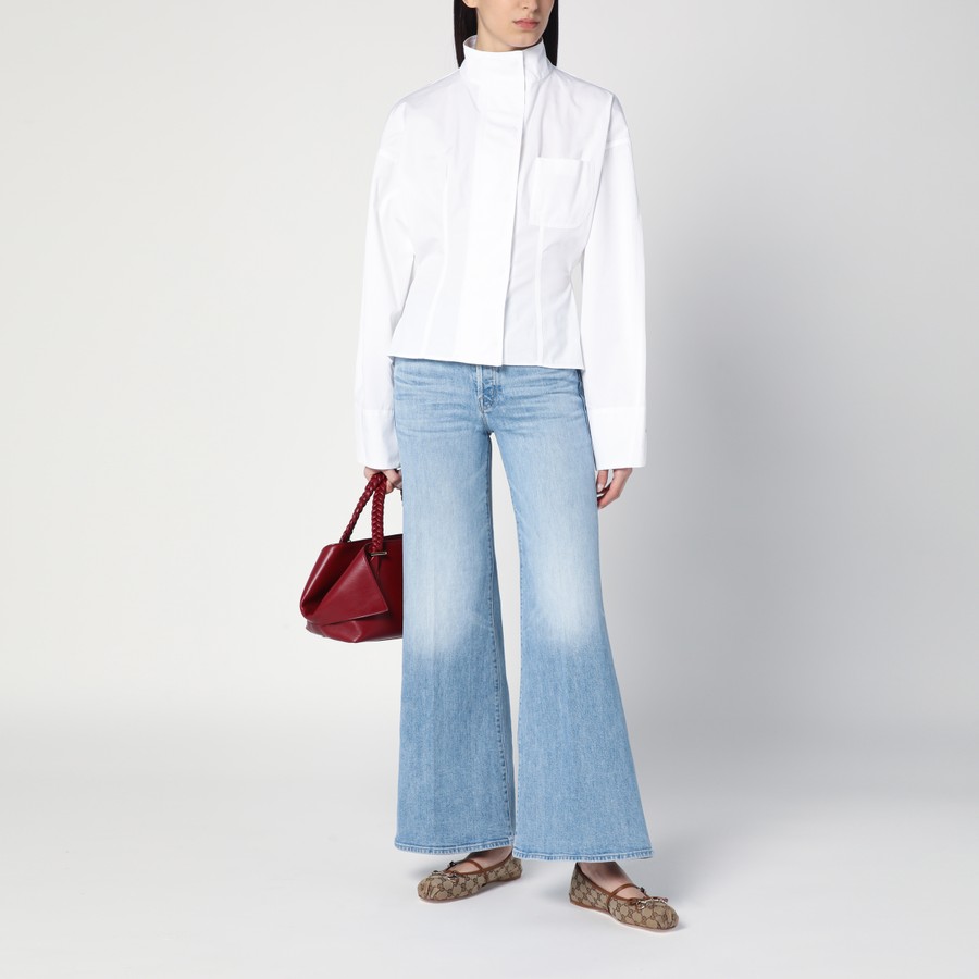 ボトムスその他 Mother The Tomcat Roller Skimp jeans in washed light blue Mother The Tomcat Roller Skimp Jeans - Light Blue | 10115259PZL