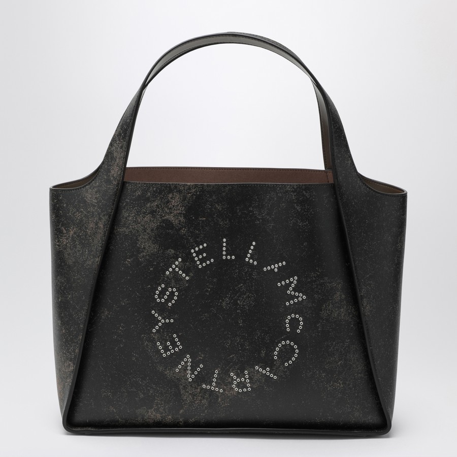【Stella McCartney】Large Stella Logo Bag Stella McCartney Large Stella Logo bag with aged effect