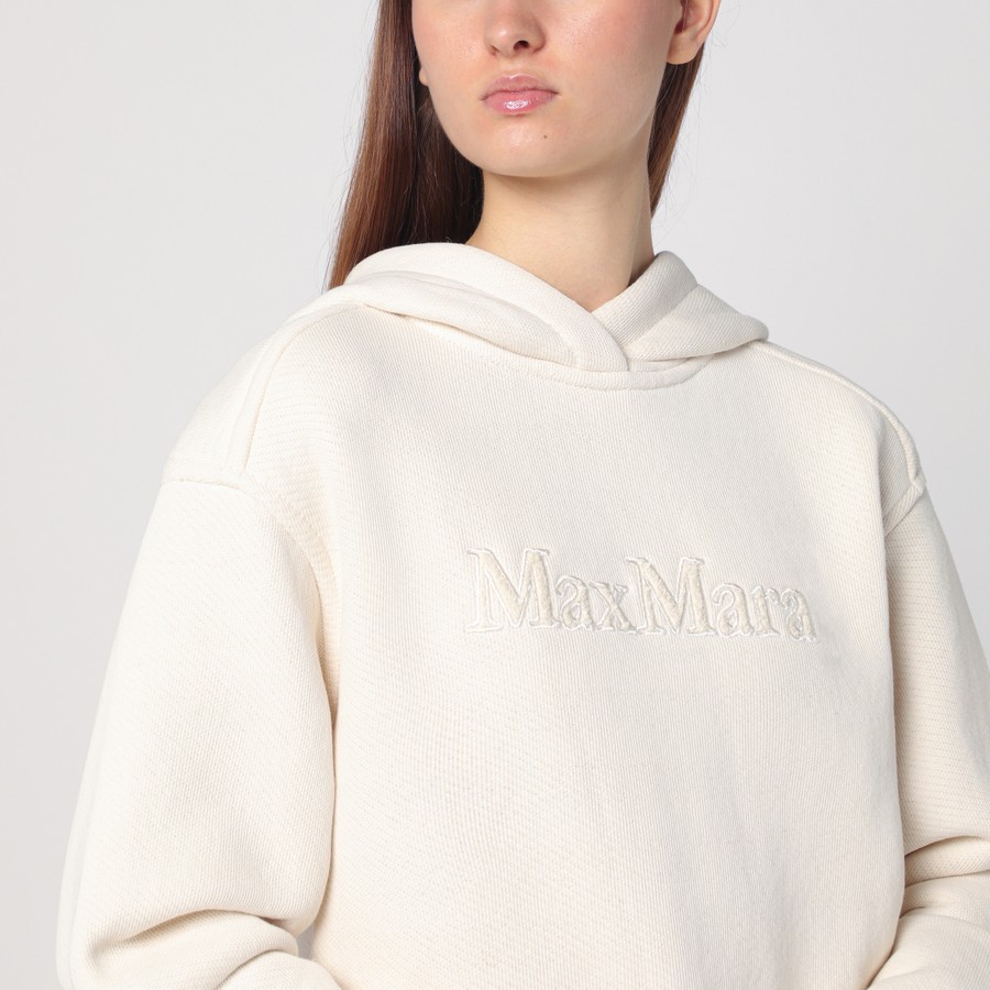 ジャケット MAX MARA Women Hoodies 2511911038600 001 White Cotton hoodie, white | 