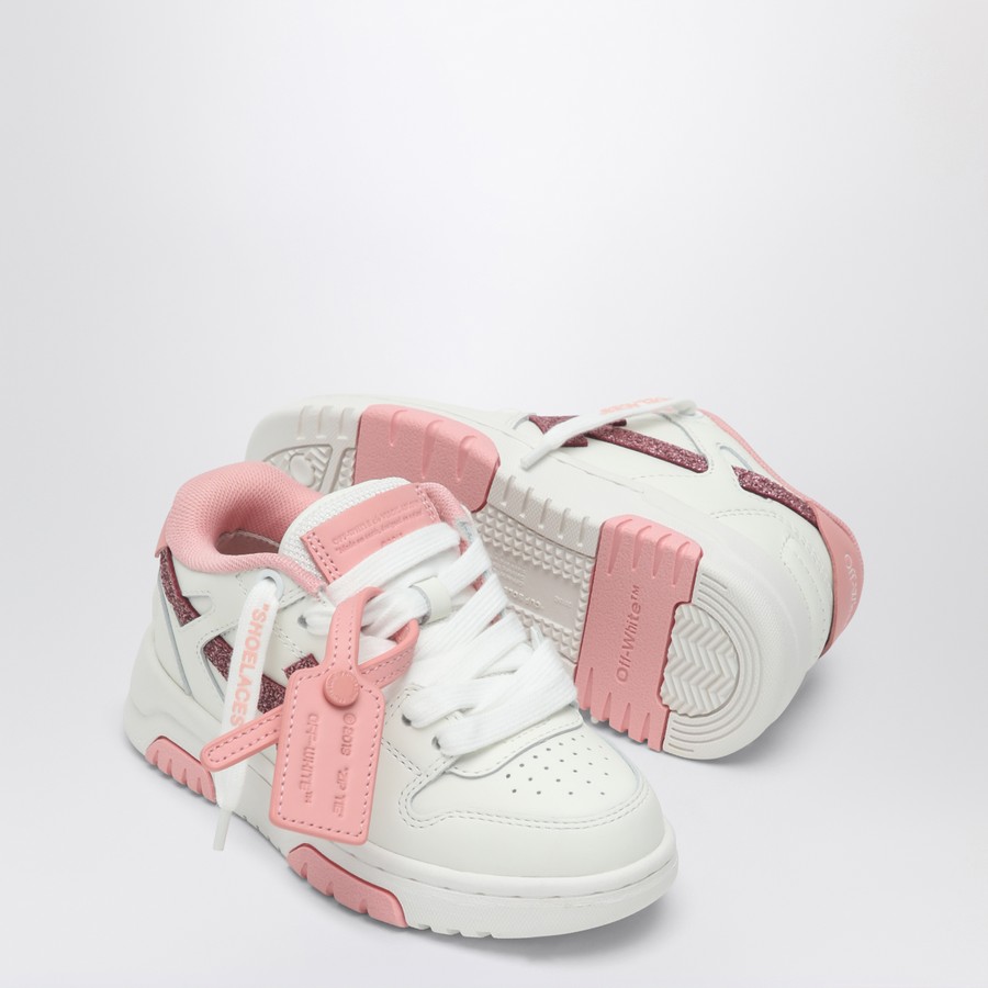 Off-White™ Out Of Office white/glitter pink sneaker | TheDoubleF