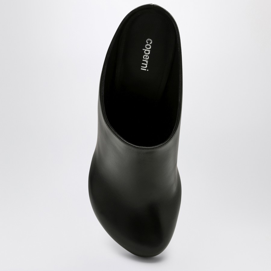 Coperni Orchestra Closed Mule Heel in black leather | TheDoubleF
