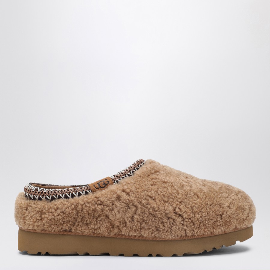 【アグ】(W) UGG Maxi Curly Tasman Slipper Chestnut ★人気★ UGG Tasman Maxi Curly chestnut-coloured slipper | TheDoubleF