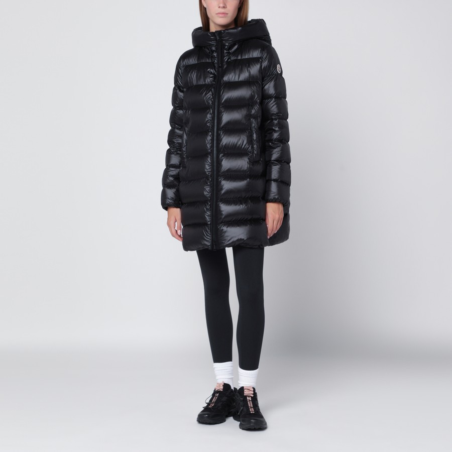 Moncler Piumino nero Suyenne con cappuccio TheDoubleF