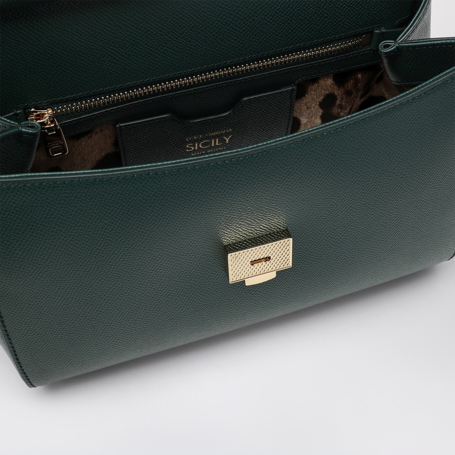 Dolce&Gabbana Large dark green Sicily Hand Bag | TheDoubleF