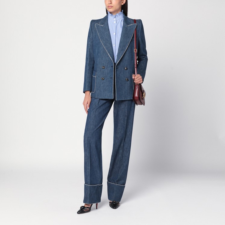 ボトムスその他 Valentino Faded-effect blue jeans Valentino Faded-effect blue jeans | TheDoubleF