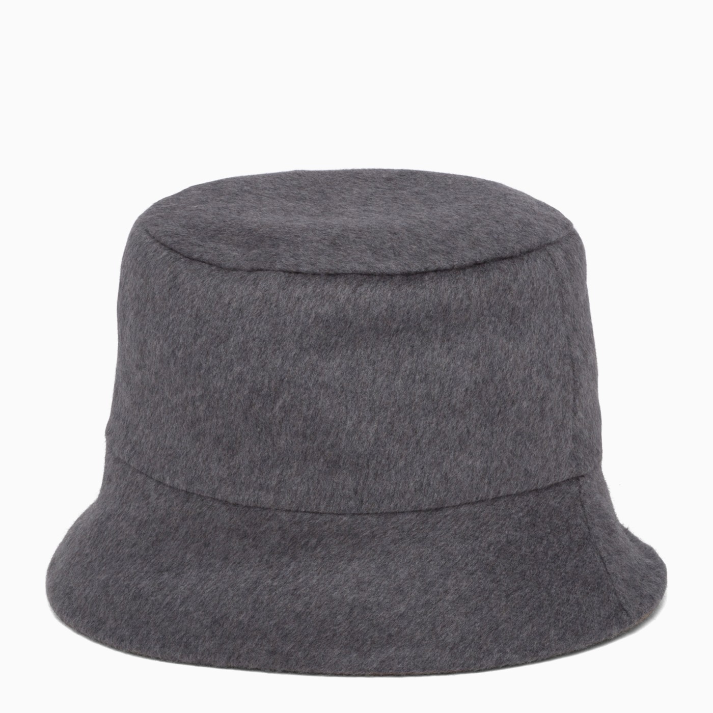 grey prada bucket hat