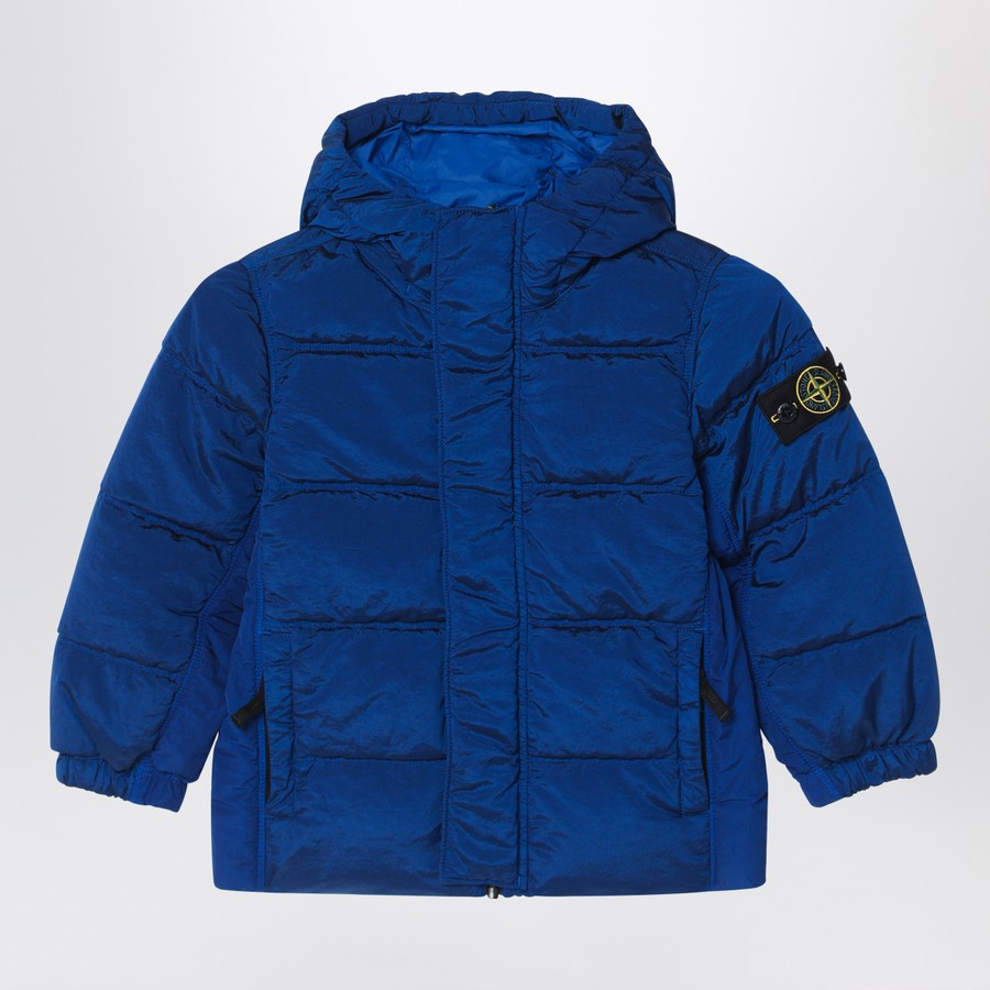 Stone Island Giubbotto con zip blu elettrico TheDoubleF