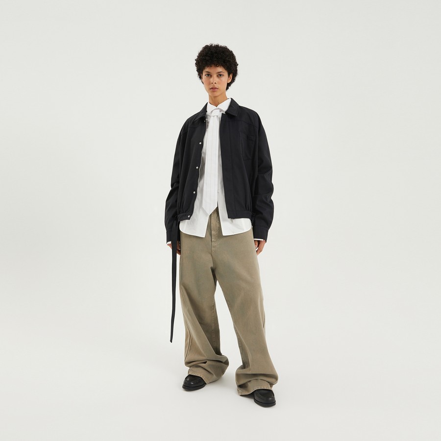 1989 STUDIO Dark blue short trench jacket | TheDoubleF