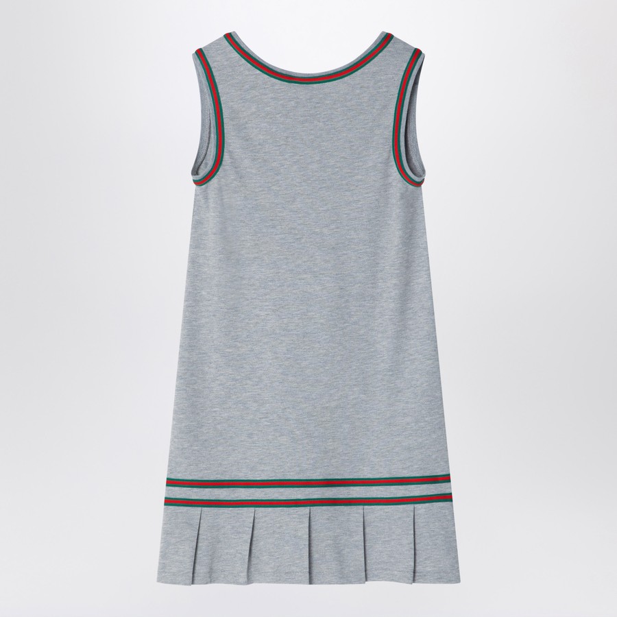 GUCCI Abito grigio con nastro Web TheDoubleF
