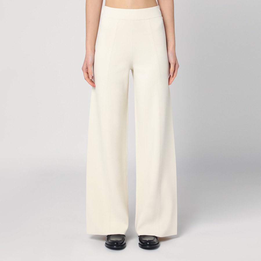 ボトムスその他 Max Mara Ivory wide leg pants in viscose knit Max Mara Ivory wide leg pants in viscose knit | TheDoubleF