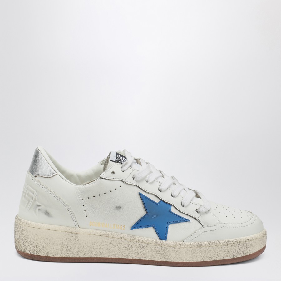 Golden Goose Sneaker Ballstar white/blue/silver | TheDoubleF