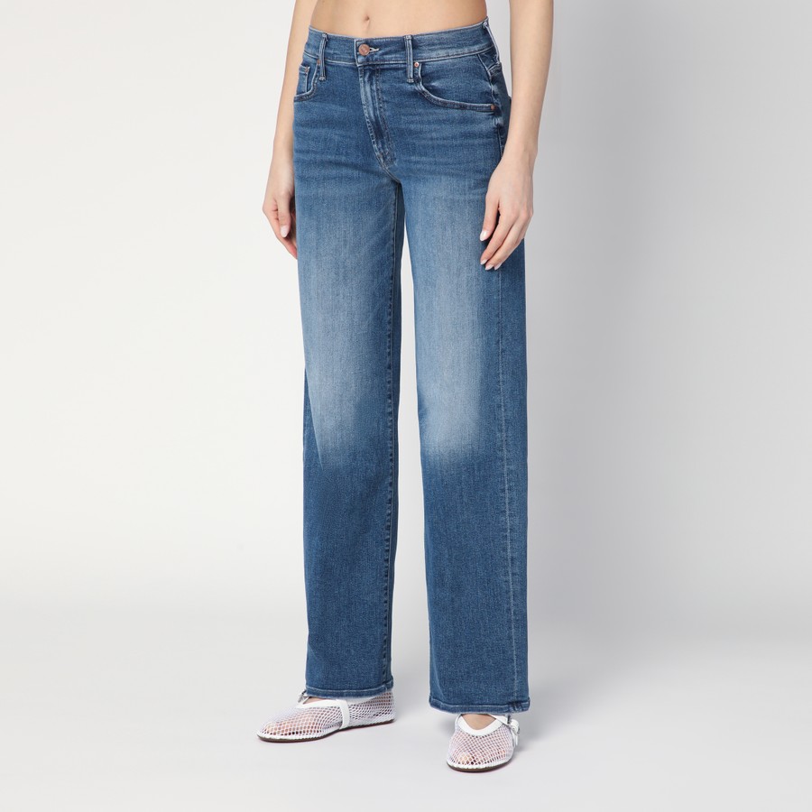 デニム・ジーパン MOTHER Woman Jeans Blue 107882104 OVP Mother The Mid Rise Maven Sneak jeans in washed blue