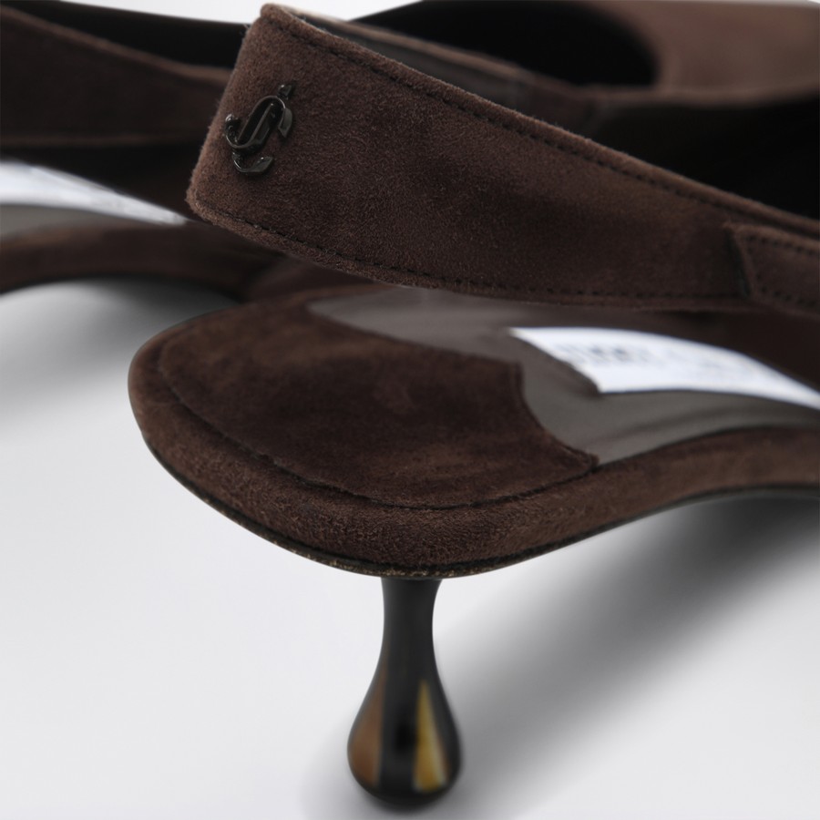 Jimmy Choo Amel 50 pumps in chocolate colour | TheDoubleF