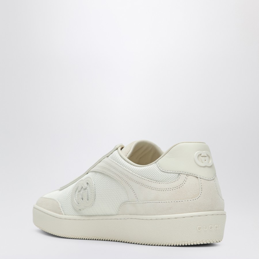 GUCCI White G75 sneaker in suede | TheDoubleF