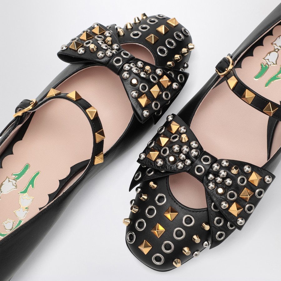 Valentino Garavani Ballerina Mary-Jane Bowow with studs