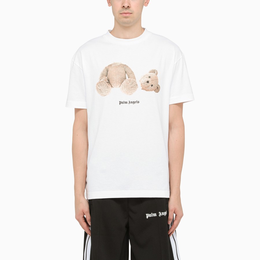 Palm angels t shirt bear white clearance