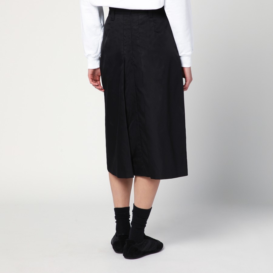 Prada Black flared Re-Nylon skirt | TheDoubleF