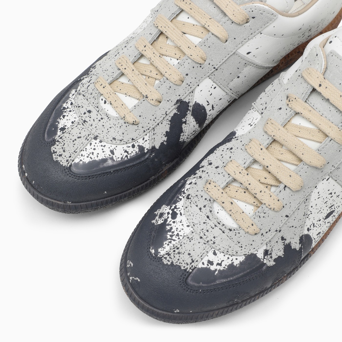 Maison Margiela Paint Replica leather trainer TheDoubleF
