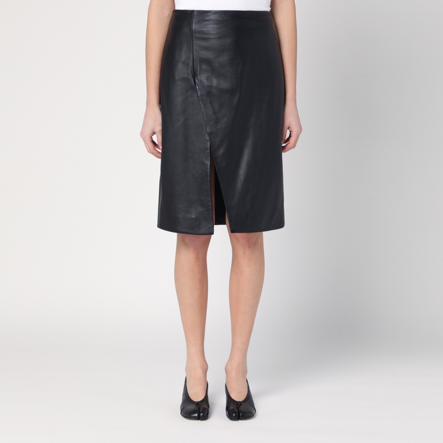 スカート Loulou Studio Akare black leather skirt Loulou Studio Akare black leather skirt | TheDoubleF