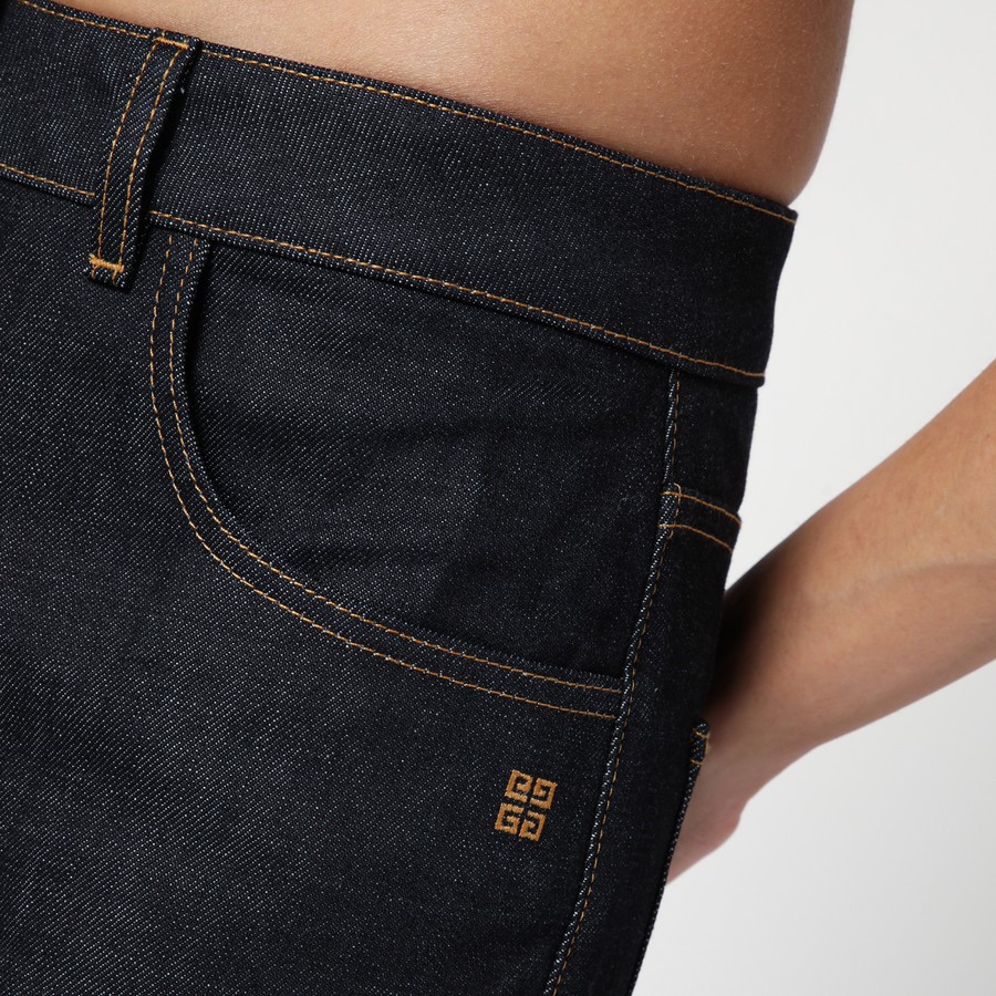 デニム・ジーパン GIVENCHY Woman Jeans Blue BW51605YC9 401 Givenchy Dark blue denim jeans | TheDoubleF