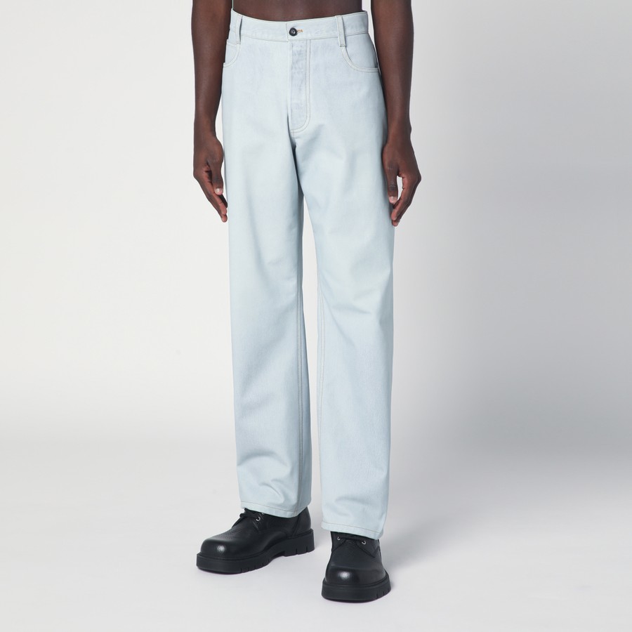 Bottega Veneta Light blue straight leg jeans | TheDoubleF