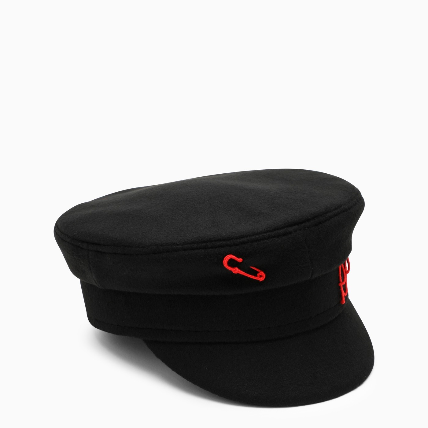 Ruslan Baginskiy Baker Boy hat in black felt TheDoubleF