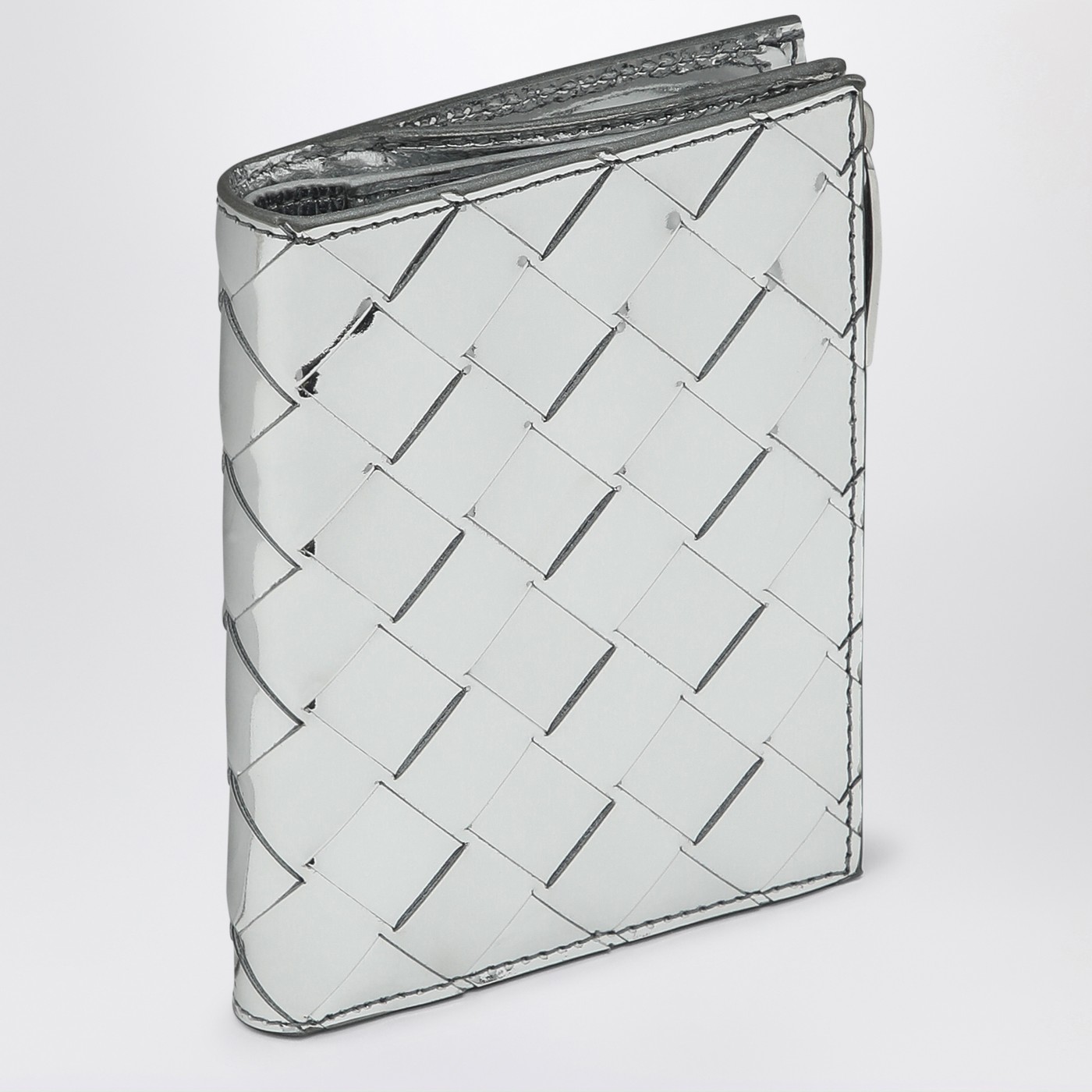 Portafoglio tri-fold piccolo Alphabet in pelle