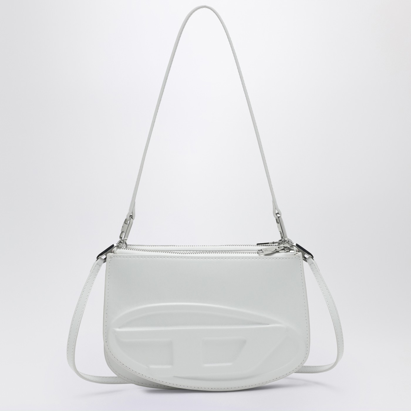 Diesel White 1DR Twin shoulder bag | TheDoubleF