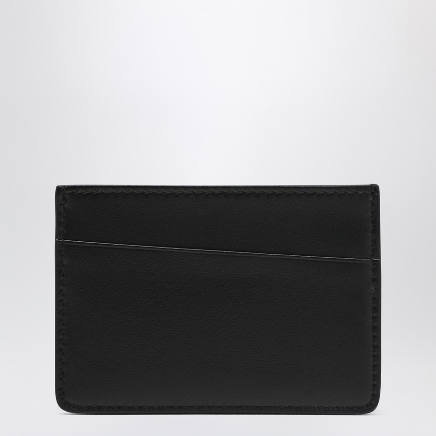 ★ mynカート★ Maison Margiela Black leather cardholder with logo | TheDoubleF