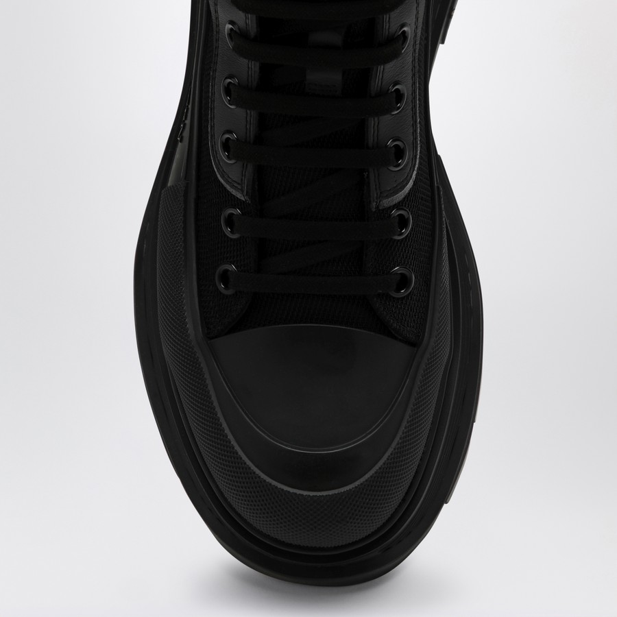 Alexander McQueen Black canvas Tread Slick boots | TheDoubleF