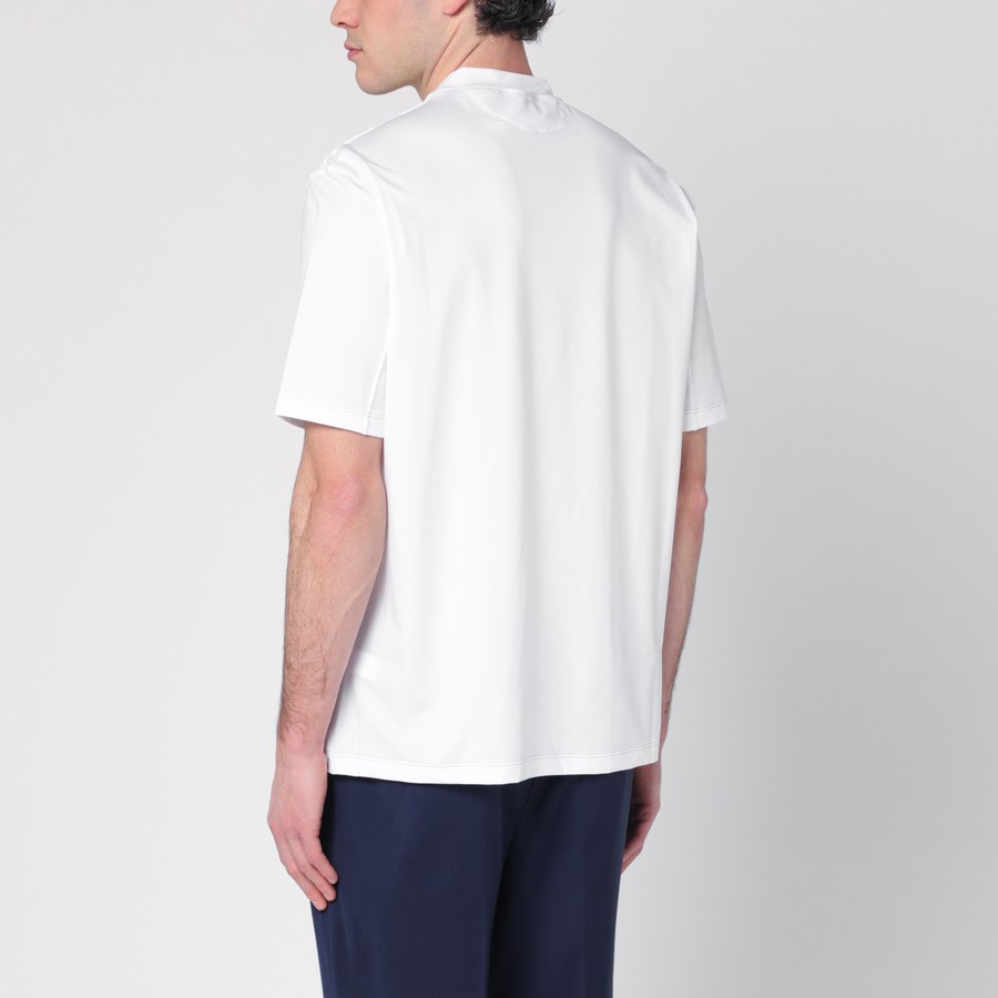 Tシャツ・カットソー BRUNELLO CUCINELLI WHITE COTTON T-SHIRT Brunello Cucinelli - Layered Cotton-Jersey T-Shirt - White