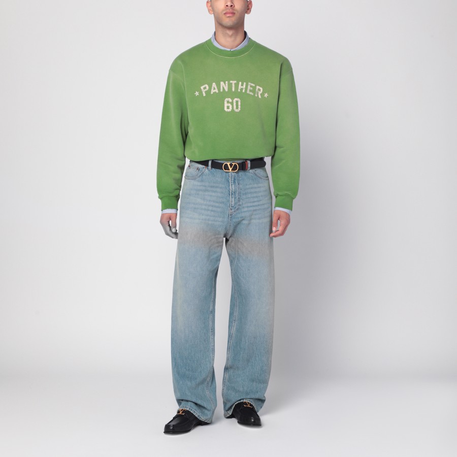 Valentino Crew neck sweatshirt Chez Valentino green | TheDoubleF