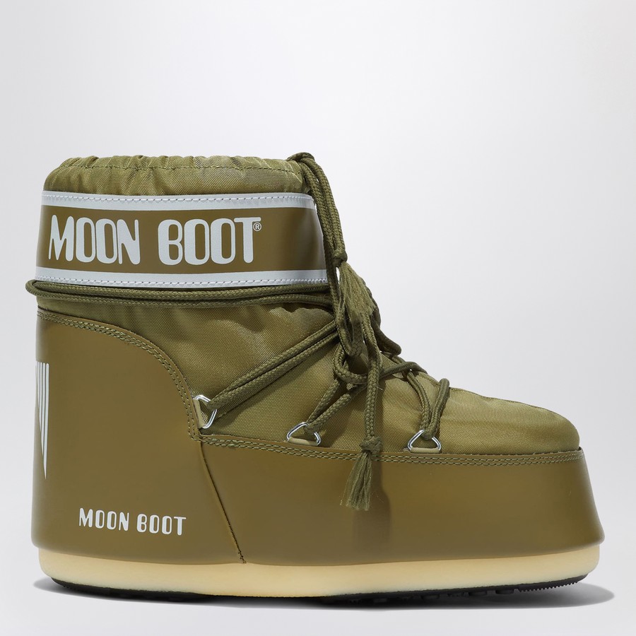 Moon Boot Icon Low khaki nylon boots | TheDoubleF