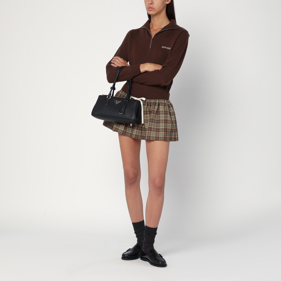 関税込【MiuMiu】Cashmere and wool miniskirt Miu Miu Knit Top & Skirt Set, Size 40 FR