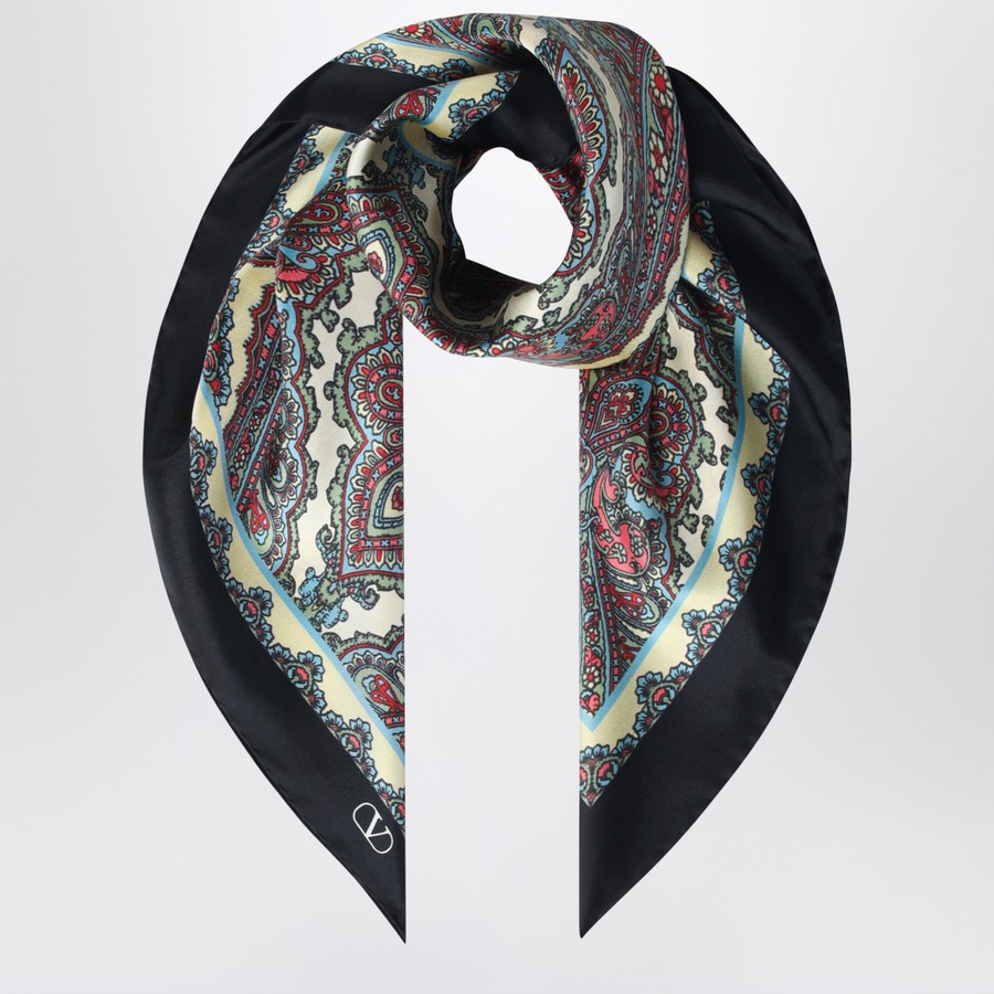 Valentino Garavani Silk scarf with Paisley print | TheDoubleF