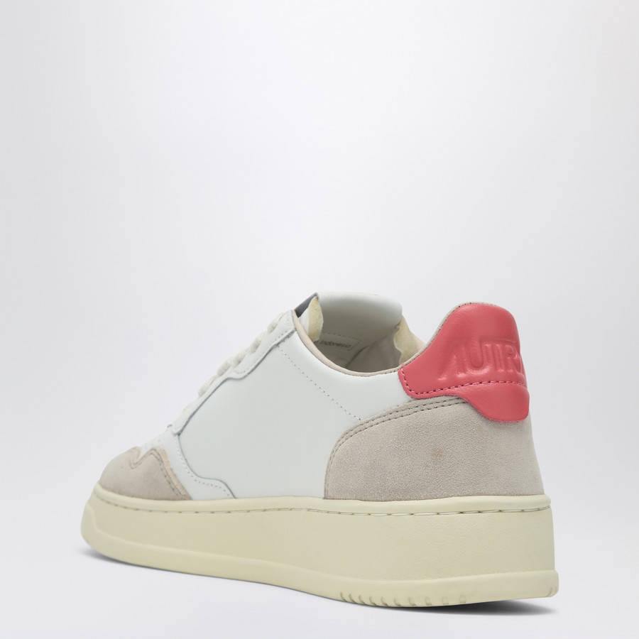 スニーカー Autry Medalist Sneakers In White Coral Leather And Suede AUTRY Medalist sneakers in white/coral leather and suede