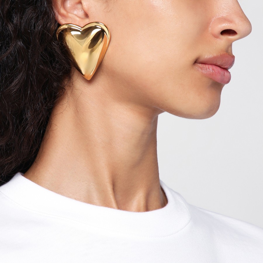 ピアス ALAIA LE COEUR BOMBE GOLD EARRINGS Alaïa Le Coeur Bombé gold earrings | TheDoubleF
